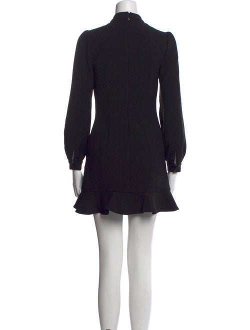 Self-Portrait Mock Neck Mini Dress