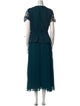 Self-Portrait Square Neckline Long Dress