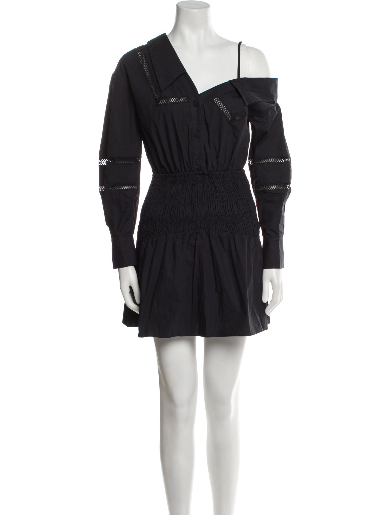 Self-Portrait V-Neck Mini Dress