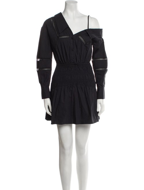 Self-Portrait V-Neck Mini Dress