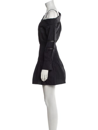 Self-Portrait V-Neck Mini Dress