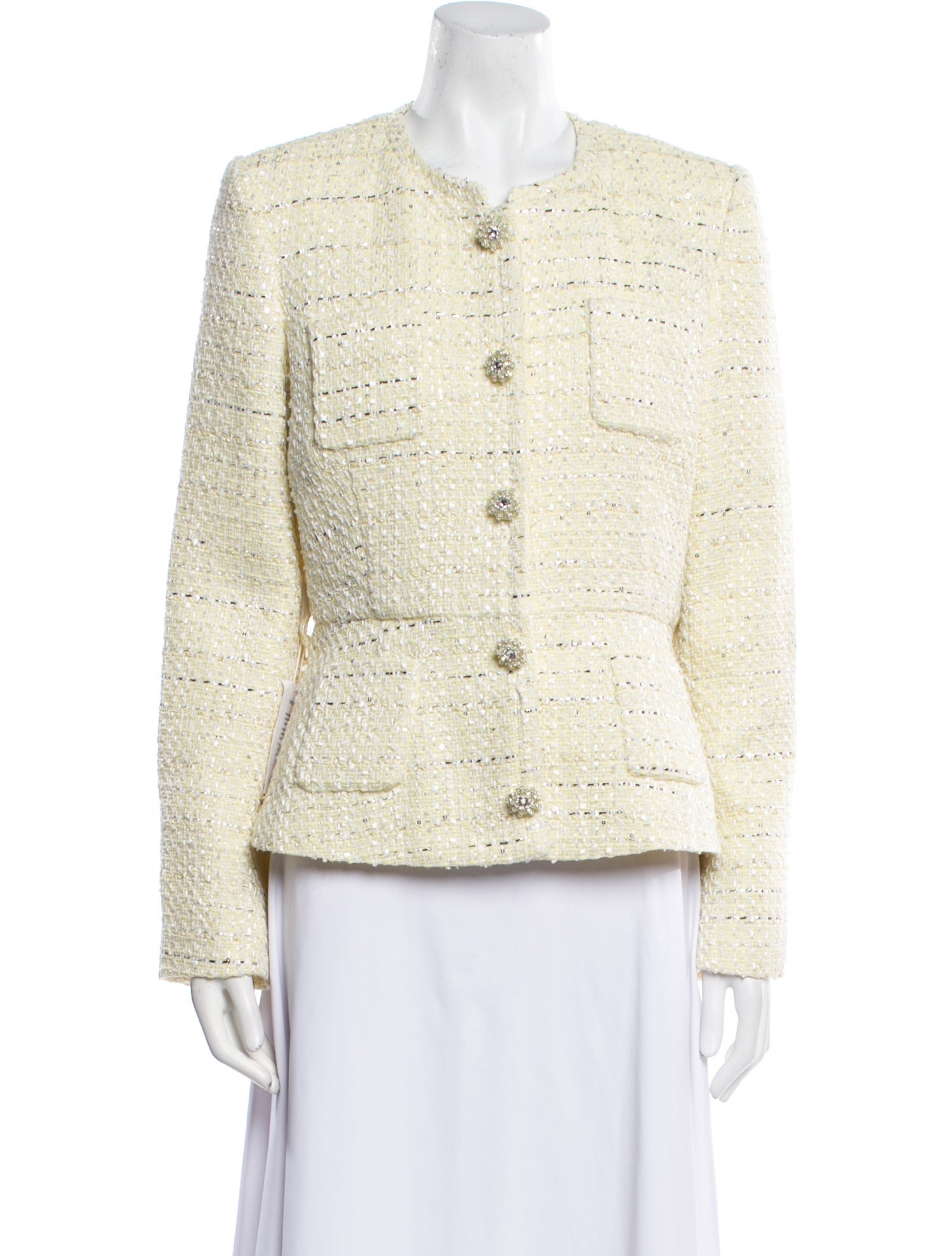 Self-Portrait Tweed Pattern Jacket