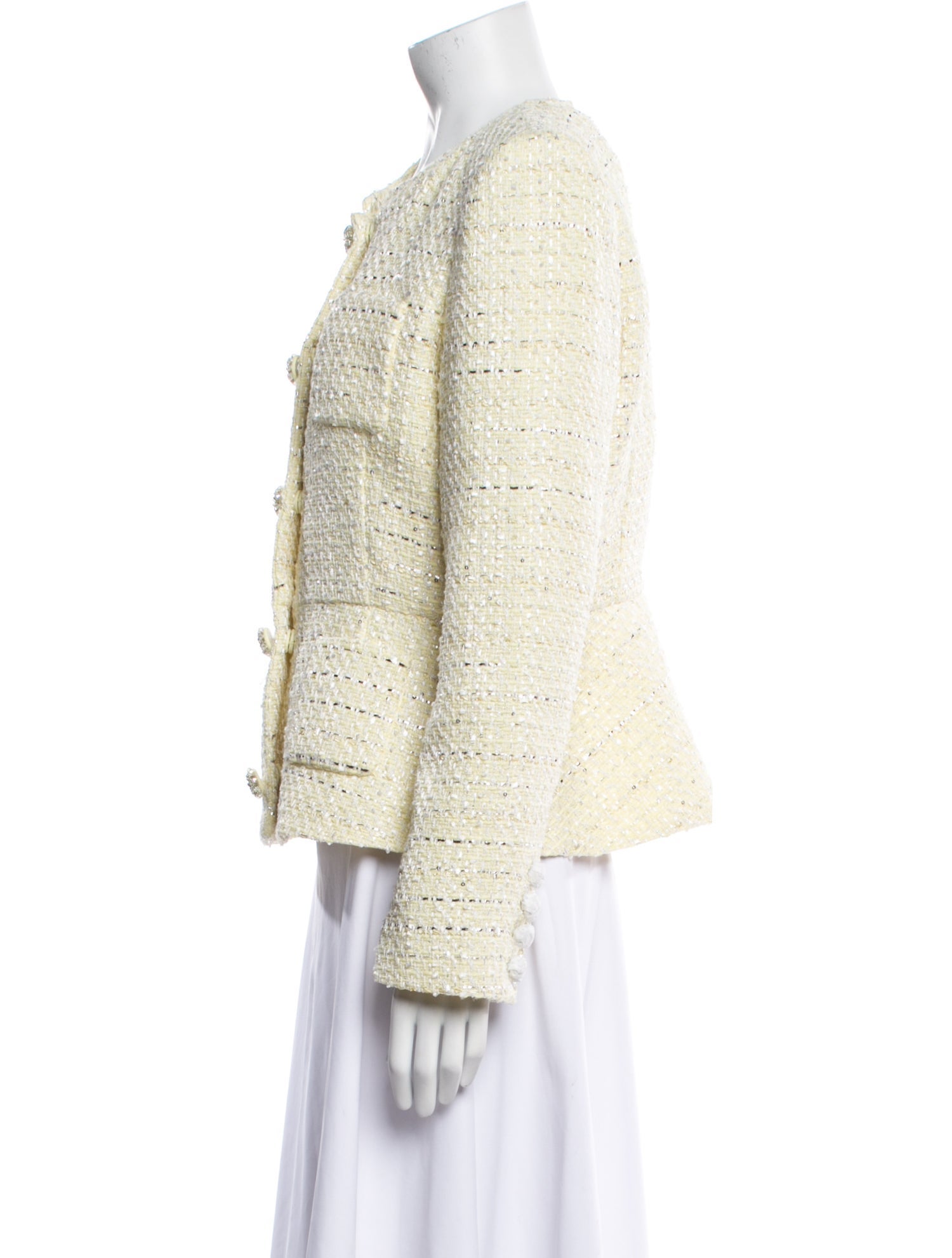 Self-Portrait Tweed Pattern Jacket