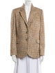 Self-Portrait Tweed Tweed Pattern Blazer