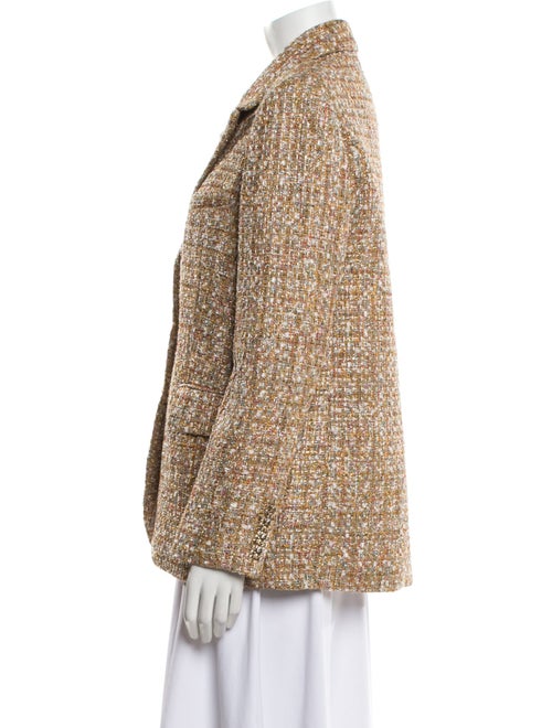 Self-Portrait Tweed Tweed Pattern Blazer