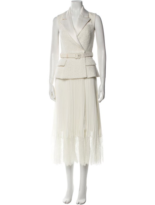 Self-Portrait V-Neck Long Dress