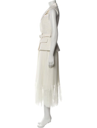 Self-Portrait V-Neck Long Dress