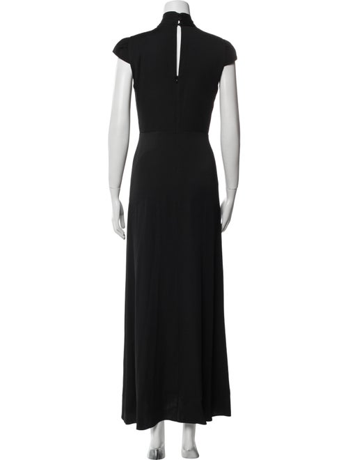 Self-Portrait Mock Neck Long Dress