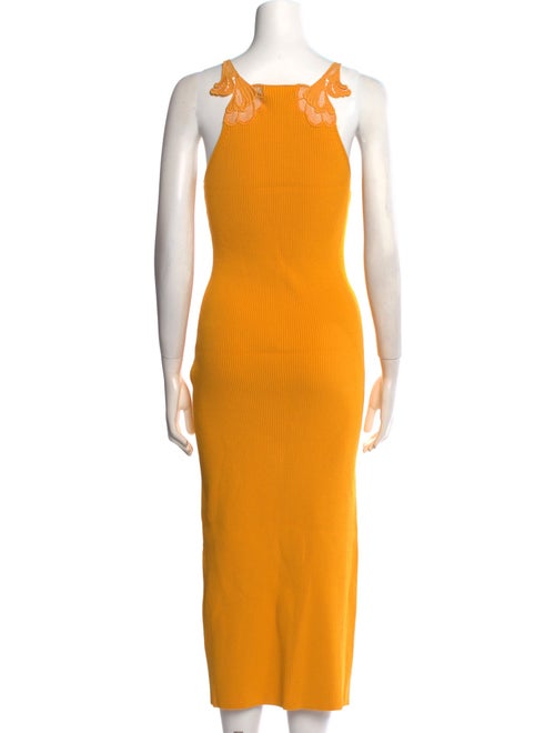 Self-Portrait Square Neckline Long Dress