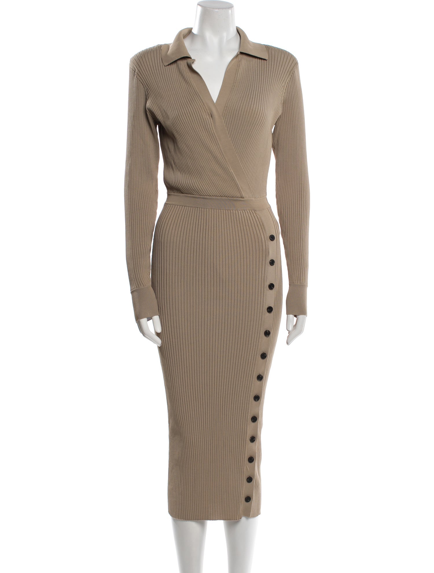 Self-Portrait V-Neck Long Dress