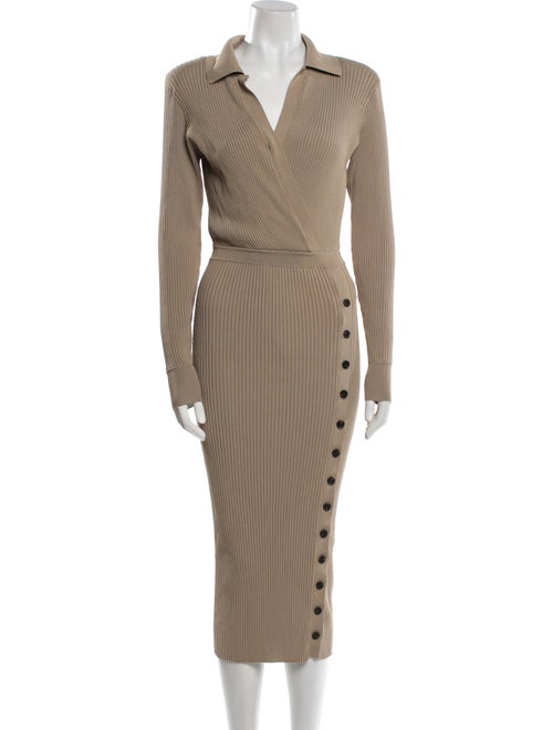 Self-Portrait V-Neck Long Dress