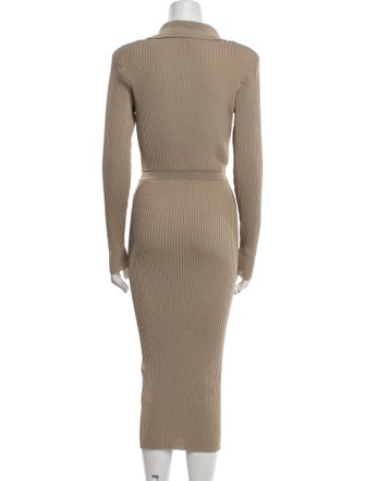 Self-Portrait V-Neck Long Dress