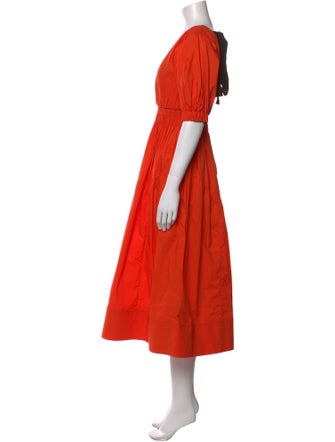 Self-Portrait V-Neck Long Dress