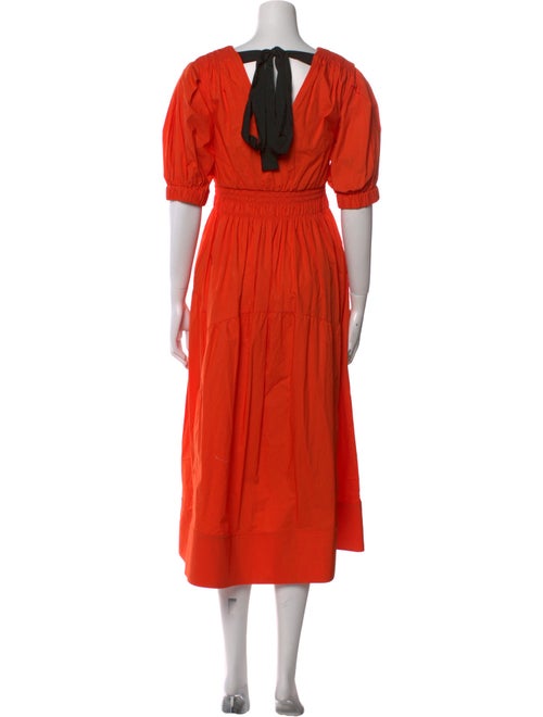 Self-Portrait V-Neck Long Dress