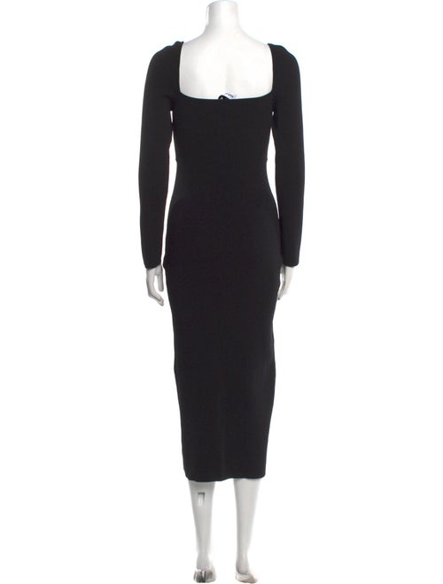 Self-Portrait Square Neckline Long Dress