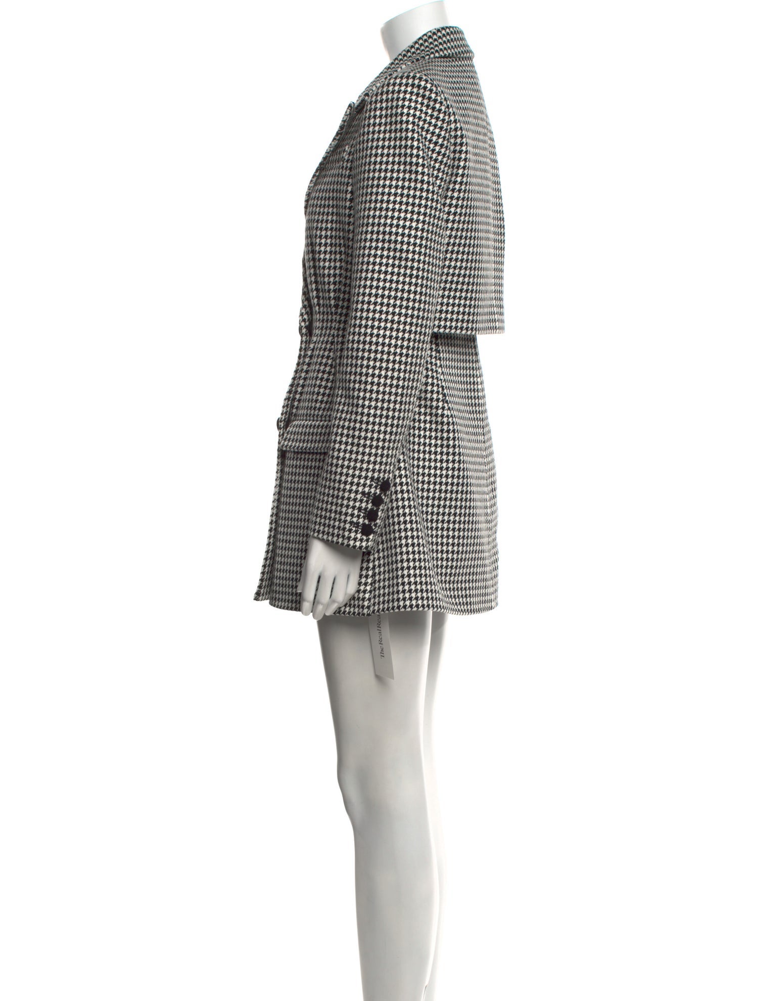 Self-Portrait Houndstooth Print Blazer