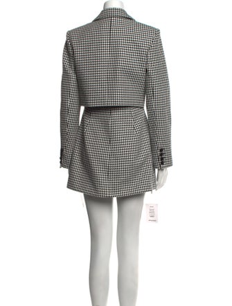 Self-Portrait Houndstooth Print Blazer