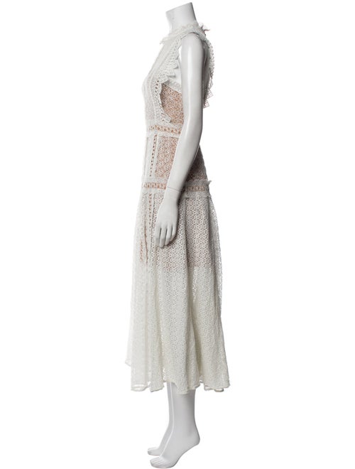 Self-Portrait Crew Neck Knee-Length Dress