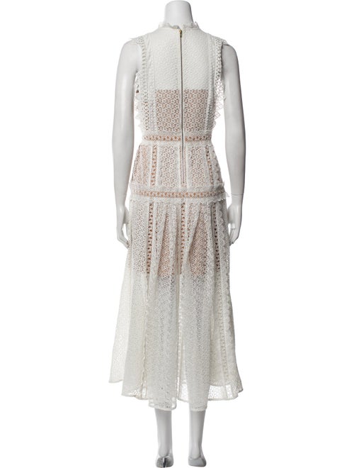 Self-Portrait Crew Neck Knee-Length Dress