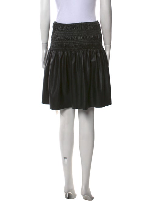 Self-Portrait Faux Leather Knee-Length Skirt