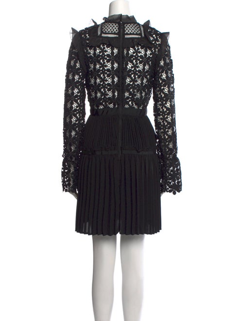 Self-Portrait Lace Pattern Knee-Length Dress