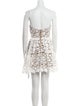 Self-Portrait Lace Pattern Mini Dress