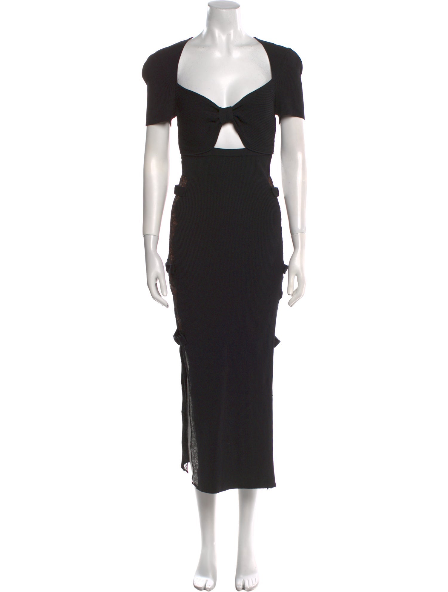 Self-Portrait V-Neck Long Dress