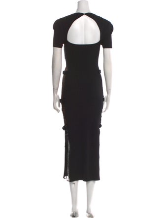 Self-Portrait V-Neck Long Dress