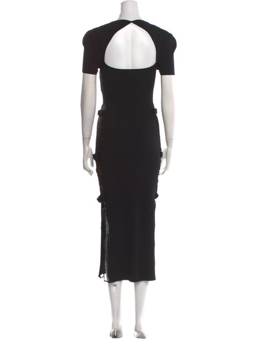 Self-Portrait V-Neck Long Dress