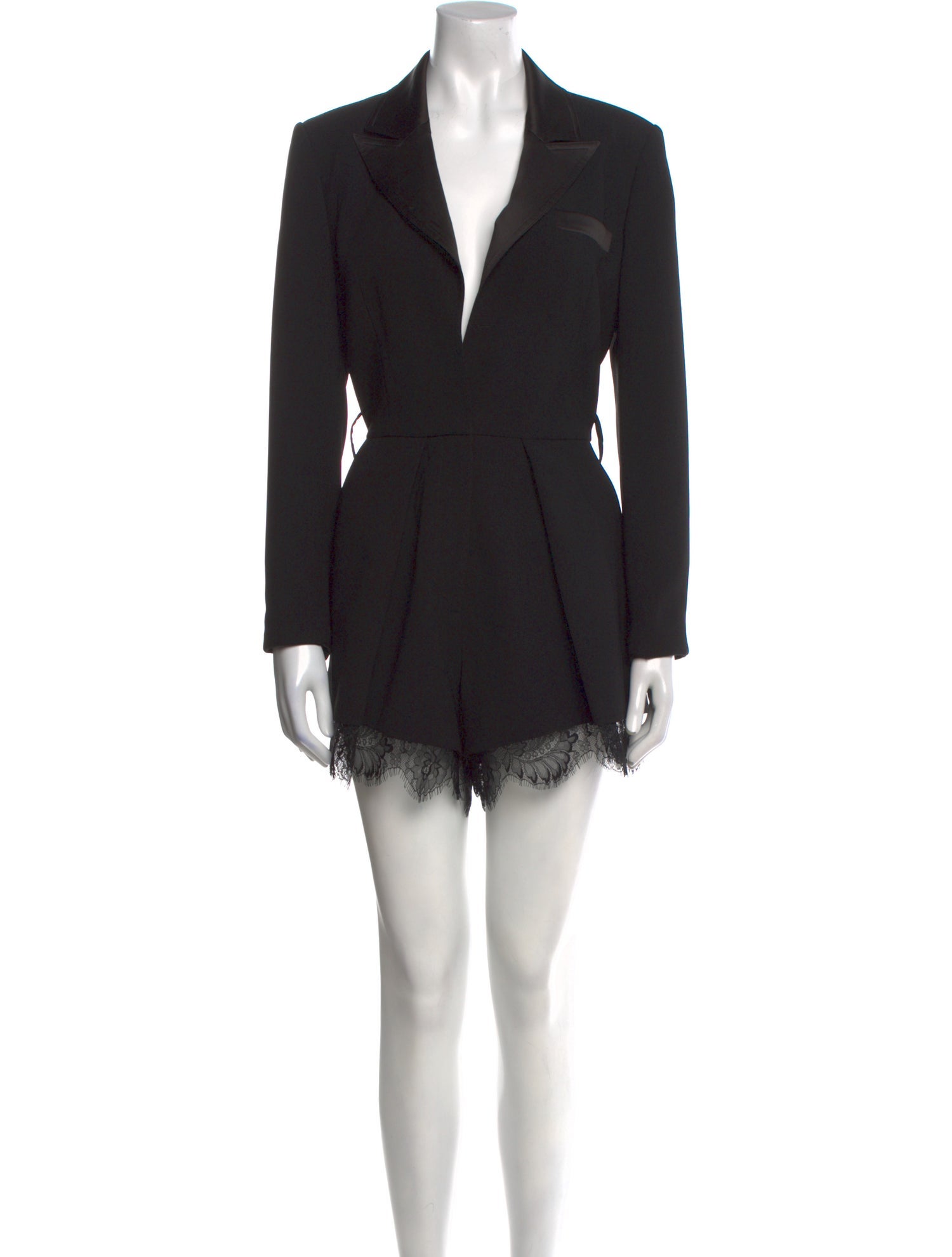 Self-Portrait Plunge Neckline Romper
