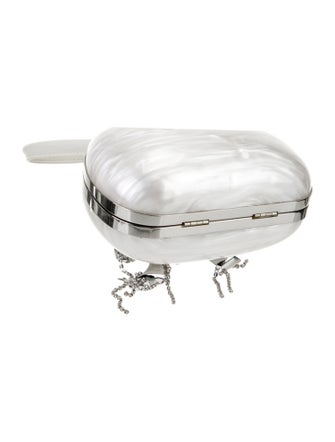 Self-Portrait Acrylic Top Handle Bag