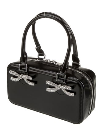 Self-Portrait Leather Top Handle Bag