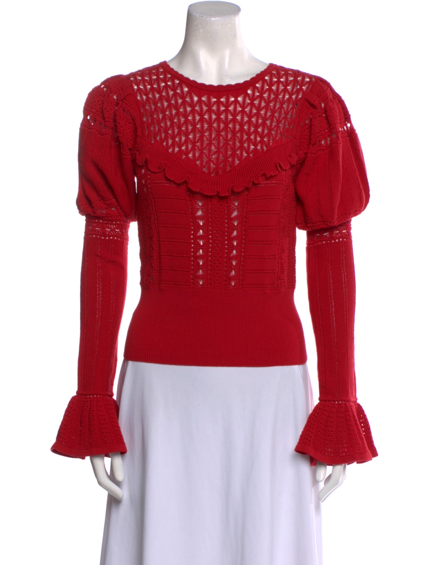 Self-Portrait Scoop Neck Sweater