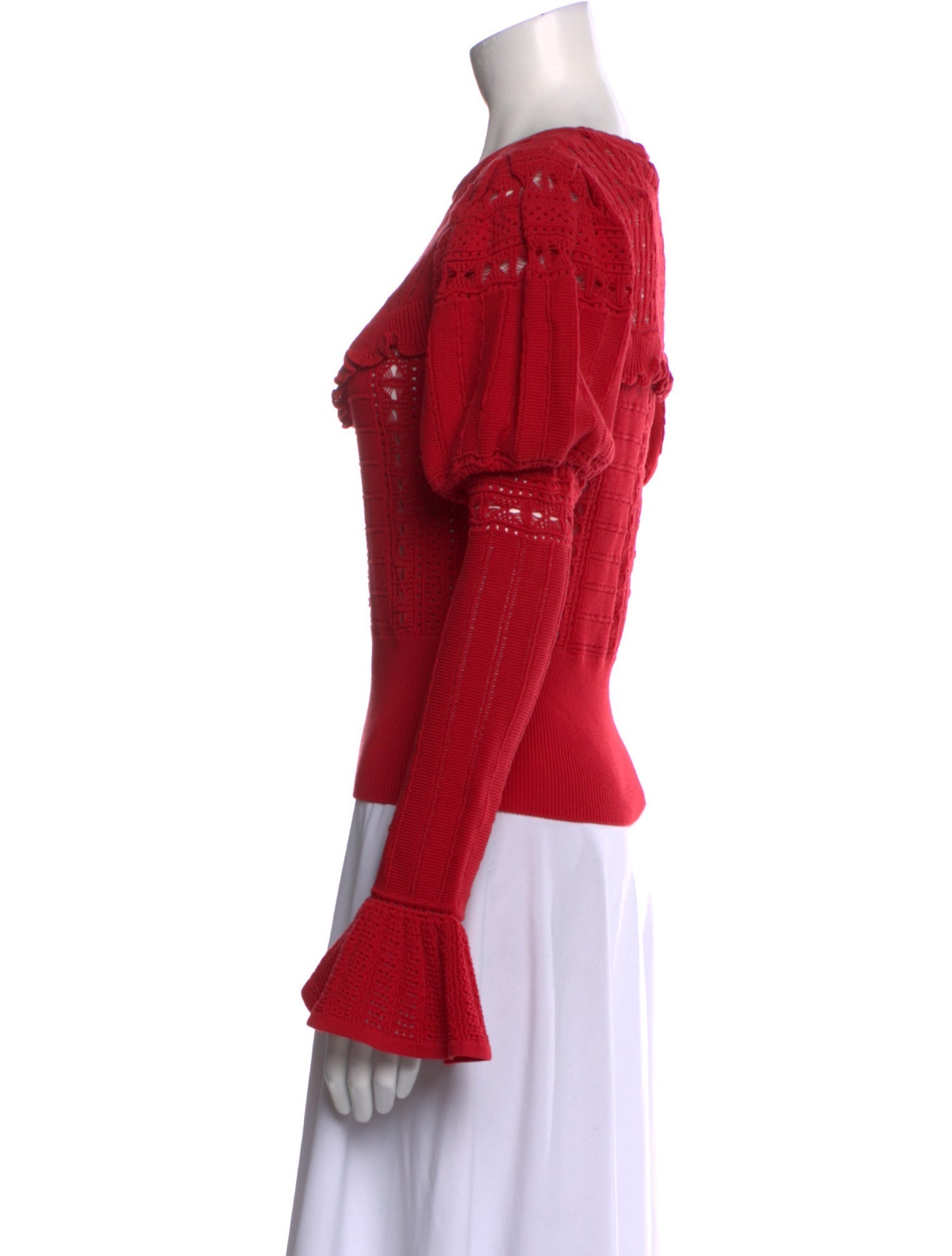 Self-Portrait Scoop Neck Sweater