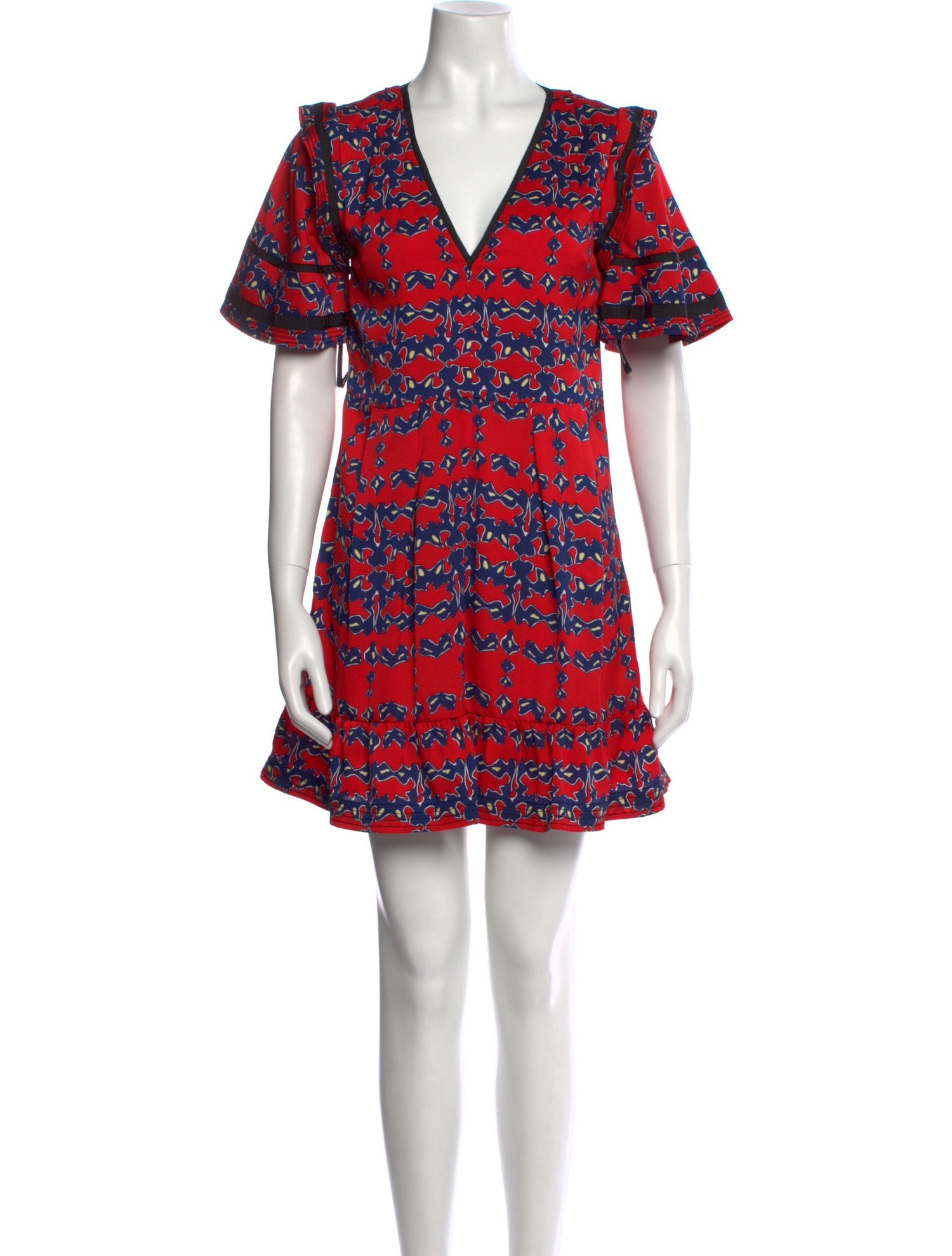 Self-Portrait Floral Print Mini Dress