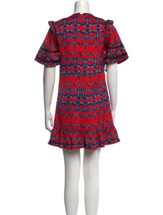 Self-Portrait Floral Print Mini Dress