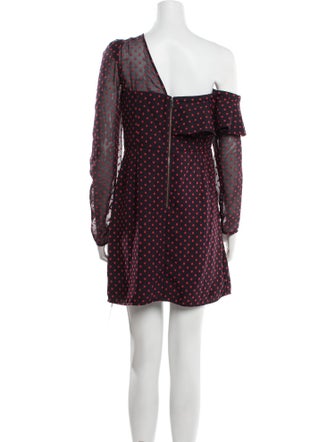 Self-Portrait Polka Dot Print Mini Dress