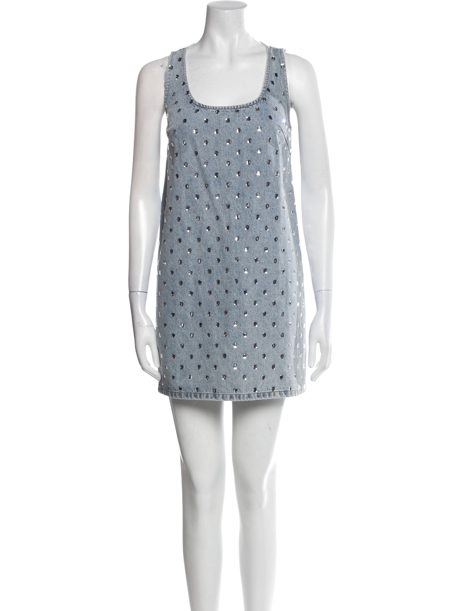 Self-Portrait Scoop Neck Mini Dress