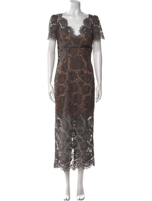 Self-Portrait Lace Long Dress