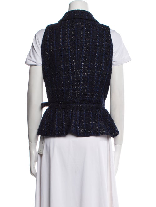 Self-Portrait Tweed Pattern Vest
