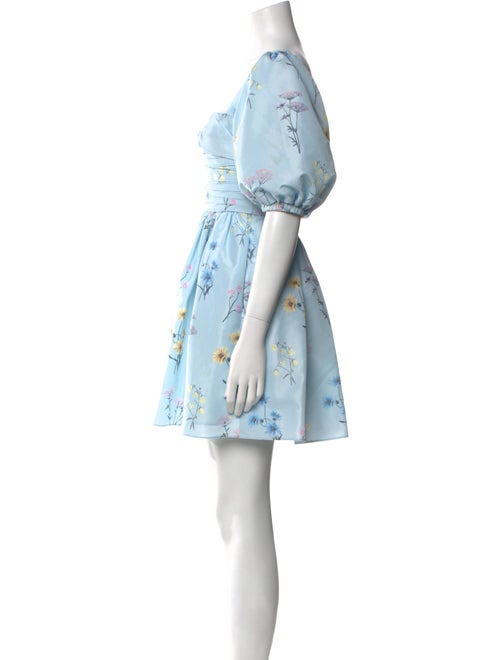 Self-Portrait Floral Print Mini Dress