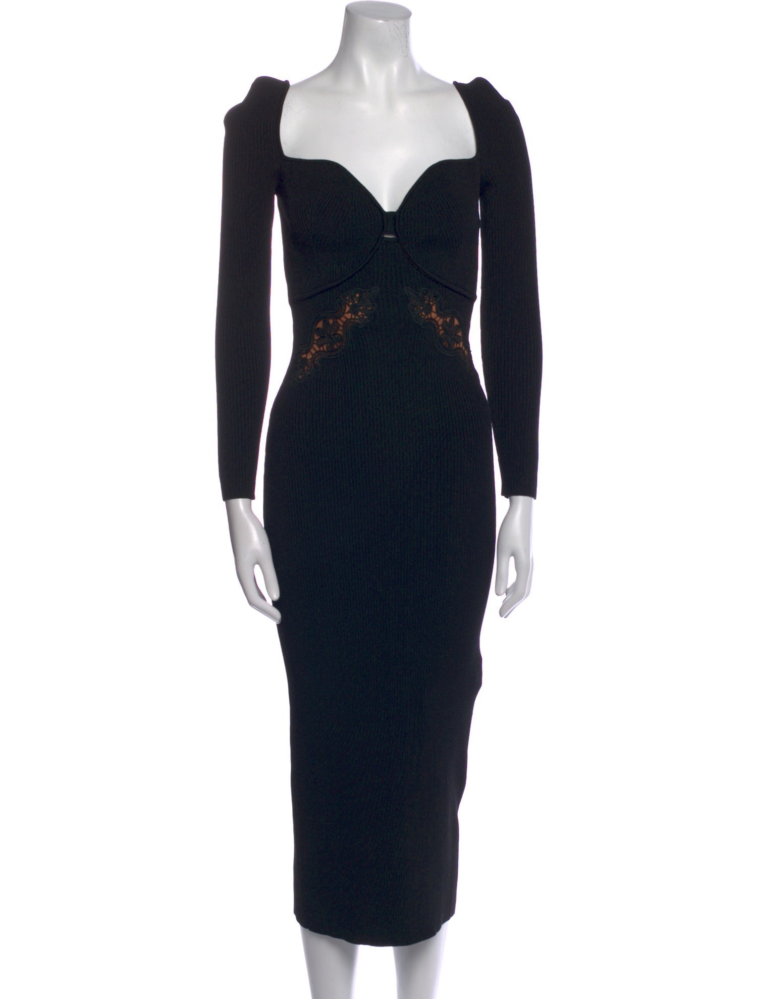 Self-Portrait V-Neck Long Dress