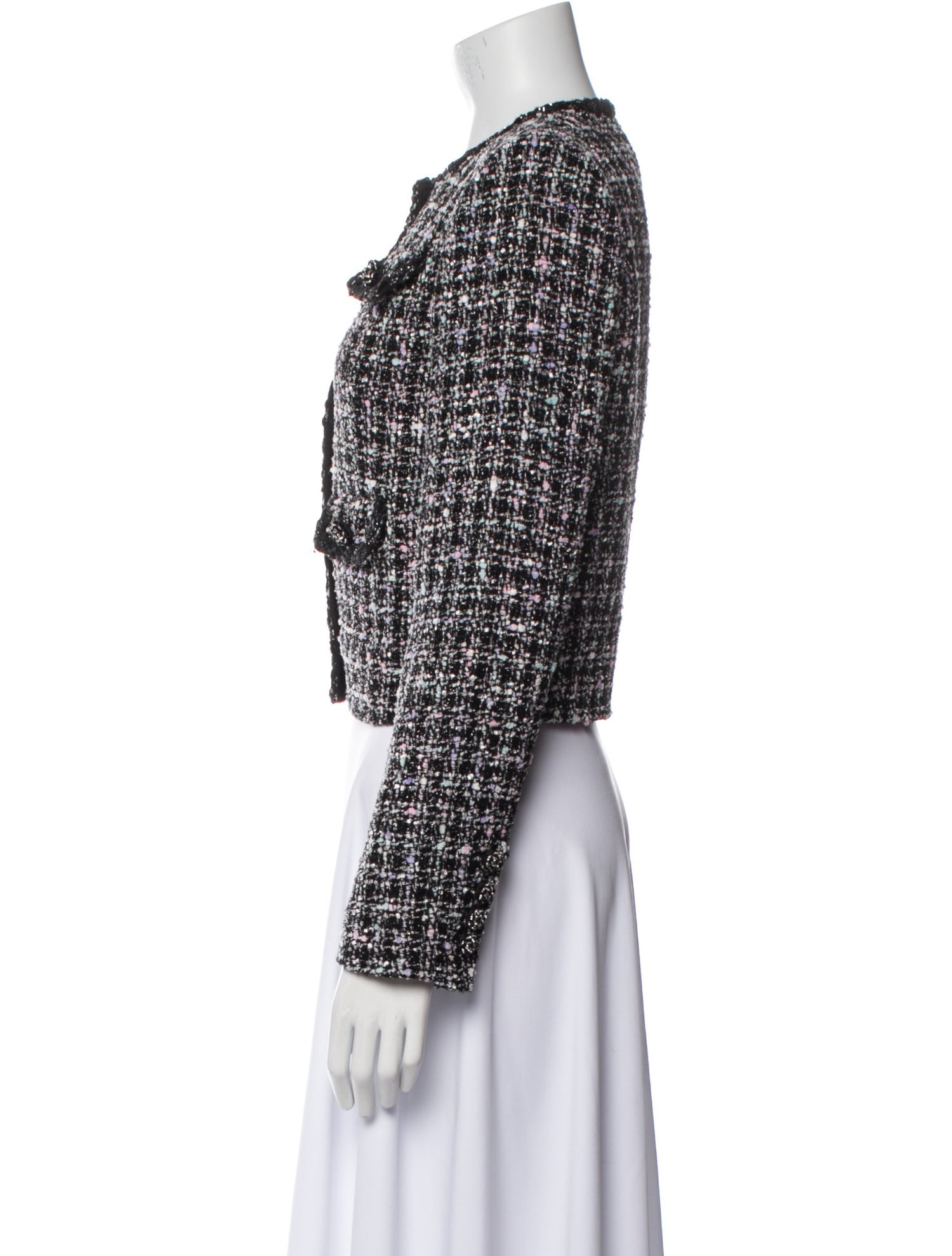 Self-Portrait Boucle Tweed Pattern Evening Jacket w/ Tags