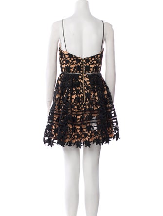 Self-Portrait Crochet Mini Dress