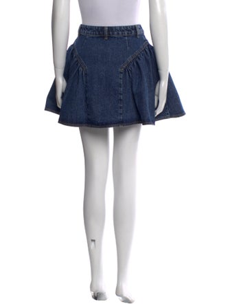 Self-Portrait Pleated Accents Mini Skirt