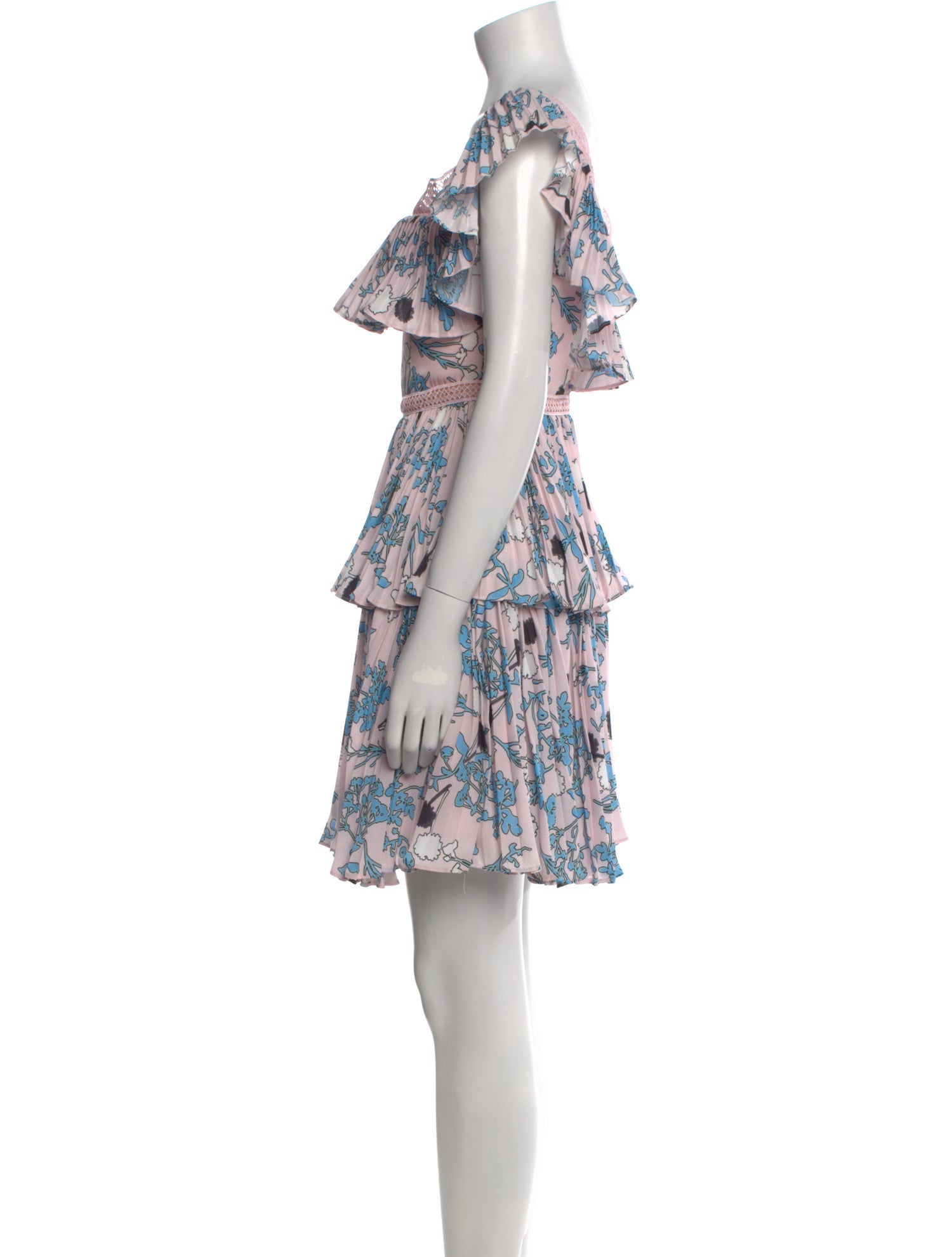 Self-Portrait Floral Print Mini Dress