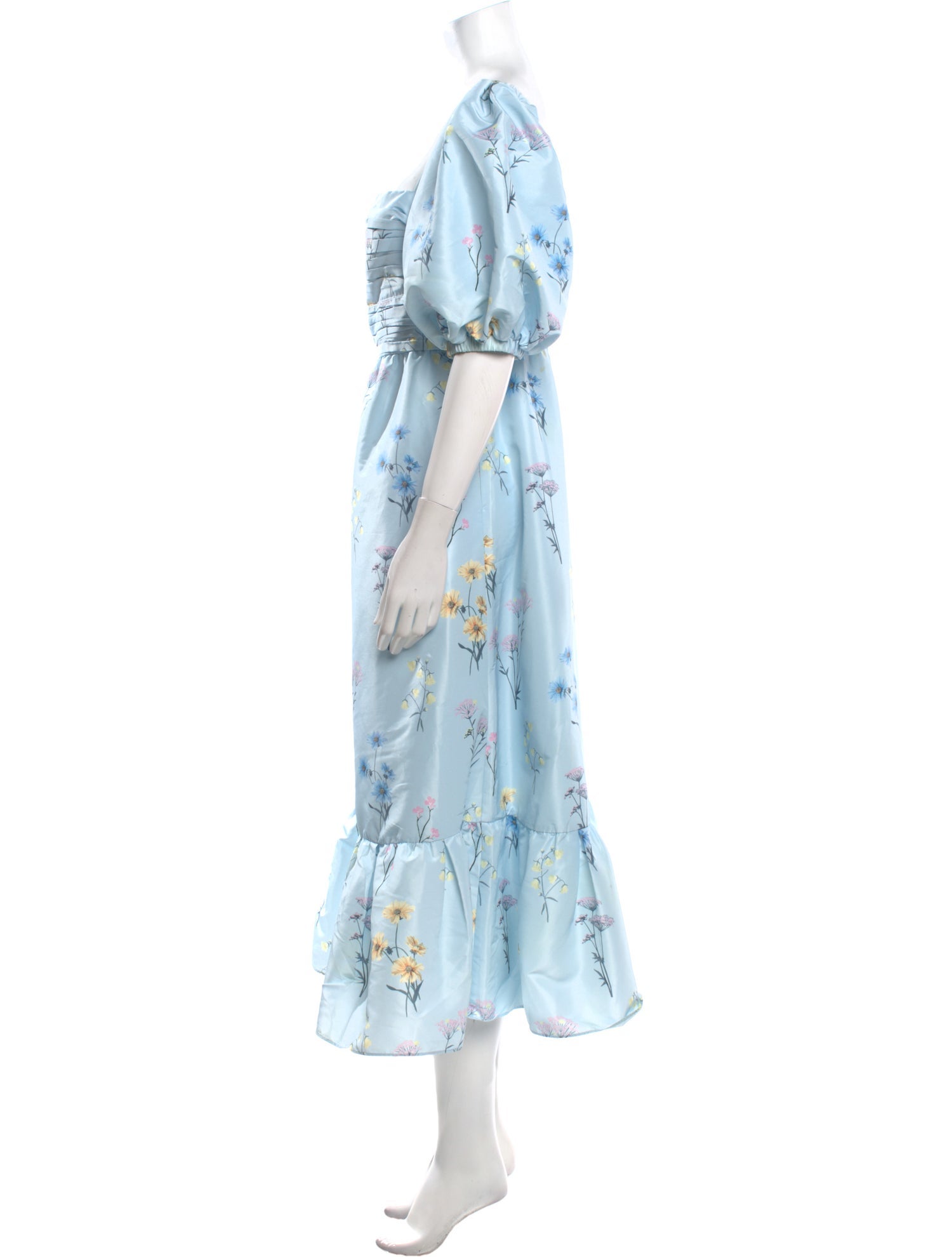 Self-Portrait Floral Print Midi Length Dress