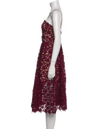 Self-Portrait Strapless Midi Length Dress