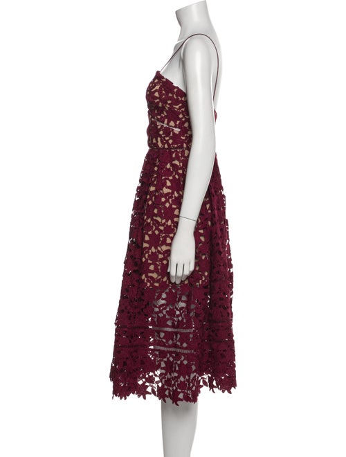 Self-Portrait Strapless Midi Length Dress