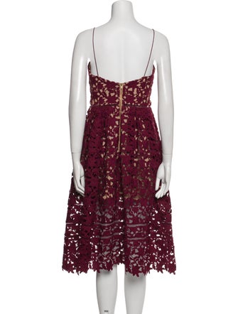 Self-Portrait Strapless Midi Length Dress